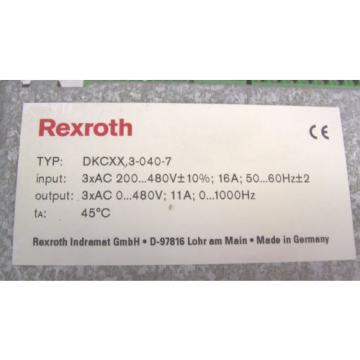 INDRAMAT Canada Japan REXROTH DRIVE DKC11.3-040-7-FW FWA-ECODR3-SGP-03VRS-MS 60 Day Warranty!