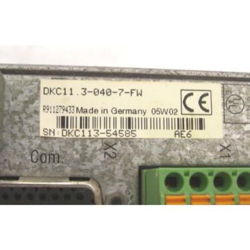 INDRAMAT Canada Japan REXROTH DRIVE DKC11.3-040-7-FW FWA-ECODR3-SGP-03VRS-MS 60 Day Warranty!