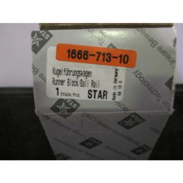 New Australia Canada Star / Rexroth Runner Block Ball Bearing - 1666-713-10