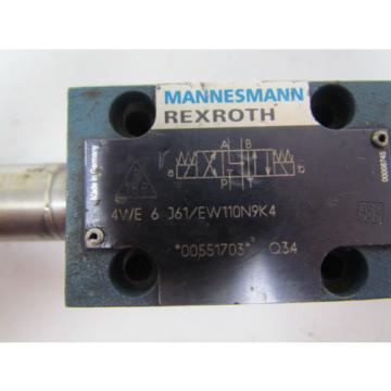 Rexroth Mexico Italy 4WE 6 J61/EW110N9K4 00551703 Directional control valve w/o coils