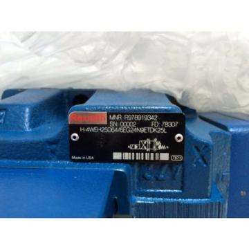 REXROTH Australia Australia 4WE6D62/EG24N9DK25L,H-4WEH25D64/6EG24N9ETDK25L VALVE 24V,R978919342,