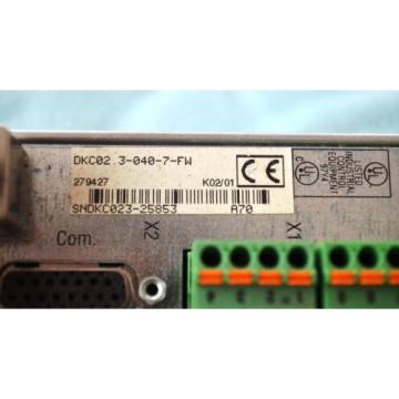 REXROTH Italy Russia INDRAMAT DKCO2.3-040-7-FW ECODRIVE CONTROLER