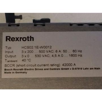 NEW Italy Dutch IN BOX BOSCH REXROTH INDRADRIVE SERVO DRIVE HCS02.1E-W0012-A-03-NNNN