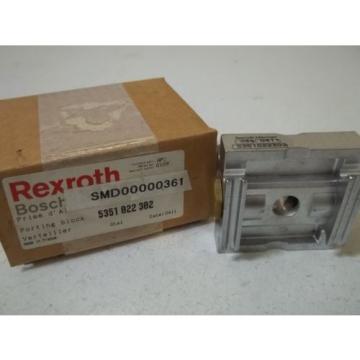 REXROTH Singapore china 5351 022 302 PORTING BLOCK *NEW IN BOX*