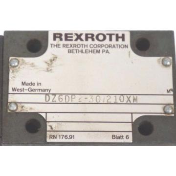 NEW France Singapore REXROTH DZ6DP2-30/210XM VALVE DZ6DP230210XM