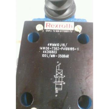 REXROTH Canada Germany MANUAL DIRECTIONAL VALVE MODEL 4WMM-10 J1X/14W06-7362