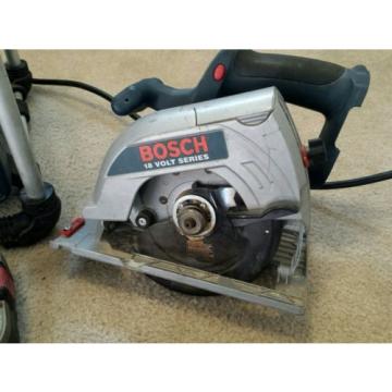 8pc Bosch 18v Cordless Combo Drill Circular Saw Radio Impact Jig 2 Sawzall