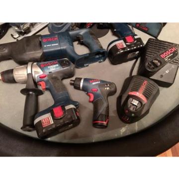 Bosch 18V Cordless 6-Tool Combo Kit Plus 10.8V Mini Driver/Drill