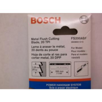 BOSCH 7-7/8 In. 20 TPI Flush Cutting Blade FS200ABF (A37S)