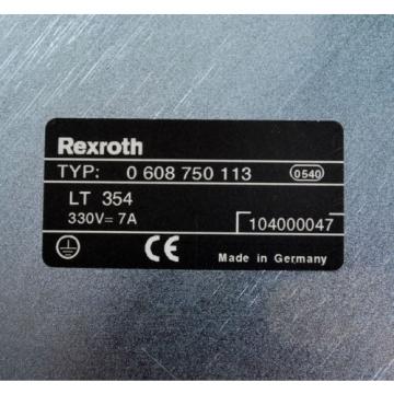 Rexroth France Australia LT354 Type: 0 608 750 113