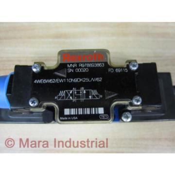 Rexroth Russia Greece Bosch R978893863 Valve 4WE6W62/EW110N9DK25L/V/62 - New No Box