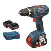 BOSCH BATERÍA ATORNILLADOR GSR 18 V-LI + 3 BATERÍAS 3,0 AH + L-BOXX