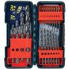 Bosch BL21 21PC Black Oxide Twist Drill Bit Set for Metal, Wood, Plastic, New