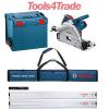 Bosch GKT55GCE Plunge Saw 2xFSN1600 Guide Rail+FSN Connector+Bag+L-BOXX 110v