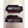 New 2 (two) Pack Bosch BAT612 18V 18 Volt Li-Ion Newest 2.0Ah Battery SlimPack #1 small image