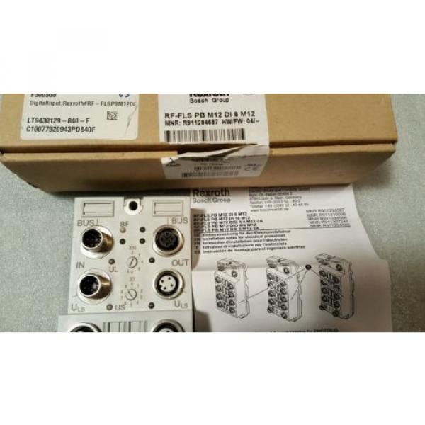 REXROTH USA Singapore  RF-FLS PB M12 DI 8 M12, MPN R911294587   **NEW** #11 image