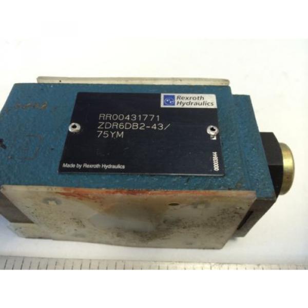 NEW USA USA REXROTH HYDRAULIC ZDR6DB2-43/75YM   RR00431771    00003844 VALVE   GB #2 image