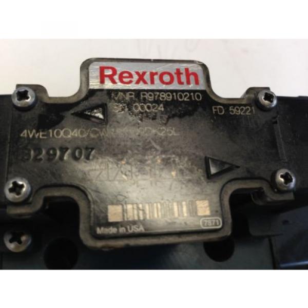 NEW Russia Korea OLD REXROTH 4WE10Q40/CW110N9DK25L HYDRAULIC SOLENOID VALVE, MNR R978910210 V #3 image