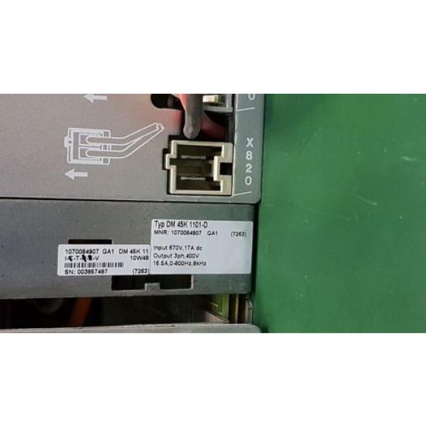 BOSCH Germany Egypt REXROTH D-64744 Erbach DIGITAL SERVO DRIVE DM 45K 1101-D, V 0.48 SOFTWARE #4 image