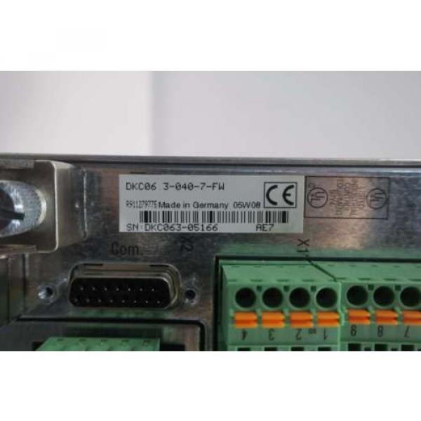 NEW Russia Singapore REXROTH INDRAMAT DKC06.3-040-7-FW 16A 0-480V-AC SERVO DRIVE D550389 #9 image