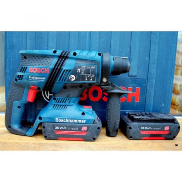 ❤ Bosch® GBH 36 V-EC Compact Professional 36V Brushless Hammer Drill SDS+ 2Batts #4 image