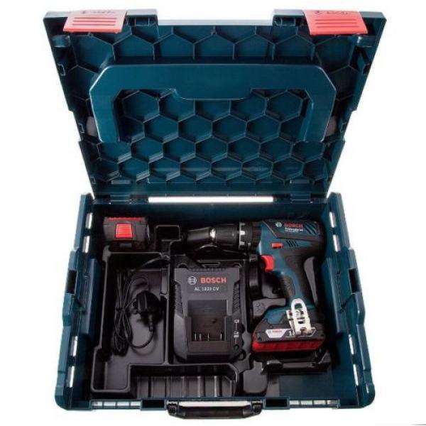 Bosch GSB 18-2-LI Plus 18v Combi Cordless Drill In L Box + 2x2ah Li-On Batteries #2 image