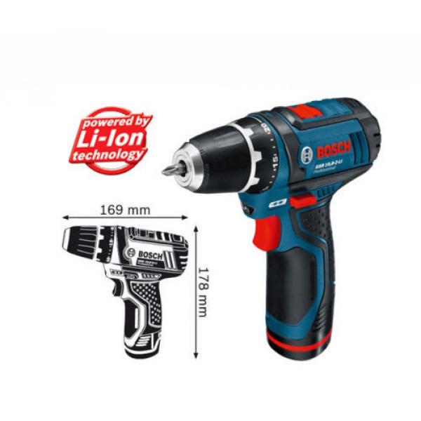 Bosch GSR10.8-2-LI Professional 2.0Ah Cordless Drill Driver Full Set #3 image