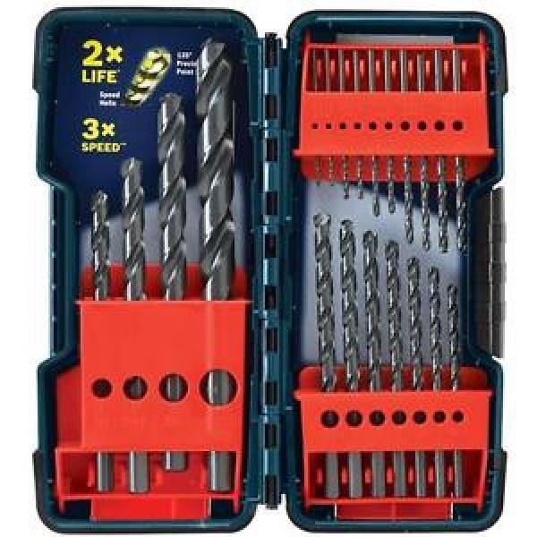 Bosch BL21 21PC Black Oxide Twist Drill Bit Set for Metal, Wood, Plastic, New #1 image