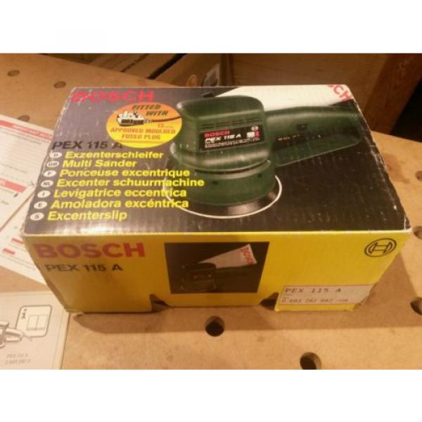 Vintage &amp; Unused 1989 Swiss Bosch PEX115A 240v Random Orbital Sander 110mm/190w #5 image