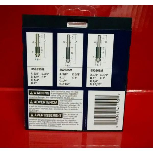 BOSCH 1/4&#039;&#039; Shank Laminate Trim Set RBS020SXW Smoother Feed New In Box #3 image